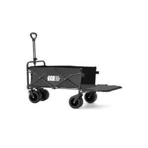 캠핑장비 운반용 확장형 캠핑 왜건 (블랙 L)