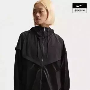나이키 NSW 여성 오버사이즈 윈드러너 재킷 IF0271-010 IF0271-010BON