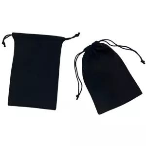 검정 벨벳파우치 화장품주머니 스트링 복조리 조리개 소품 벨벳주머니 5x7 / 9x12 12x18cm