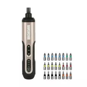 웍스 WX240 충전 스크류 드라이버 4V 비트포함/전동/분해/전자기기/사무실/가벼운/휴대용/도라이버/일자형