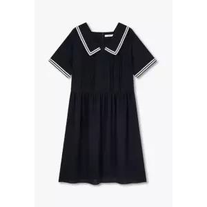 [갤러리아] 톰보이[26여름]와이드 카라 배색 원피스(9176241985)