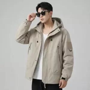 남성 간절기 봄 후드집업 바람막이 윈드브레이커 야상 점퍼