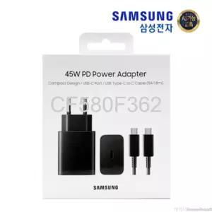 삼성 정품 45w pd 고속여행용 충전기 (1m 케이블 포함) 삼성 정품 45w pd 고속여행용 충전기(1m 케이블 포 