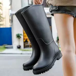 장마철 필수템 레인부츠 여성 롱장화 데일리 방수/작업/긴장화/작업용/농업용/롱부츠/경량/여성용/낚시용