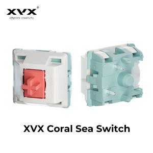 XVX 코랄 씨 스위치 기계식 키보드용 리니어 35개 팩 교체 가능한 아우테뮤 게이터론 체리 MX