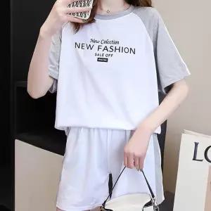 여자 반바지 세트 편한 캐주얼룩 여름 반팔 실내복