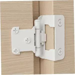 오버레이경첩 2p 화이트 12형 가구 장식장 문짝 여닫이 도어 힌지 인테리어