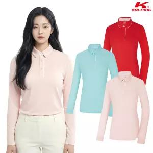 콜핑 여성 하이쿨 흡습속건 등산 긴팔 카라 티셔츠  2441TK228W