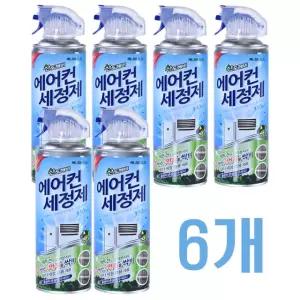 산도깨비 에어컨세정제 스프레이 330ml, 6개