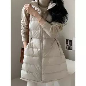 예쎄 허리 스트링 하프 경량 패딩베스트 S5WVT021A 1149975
