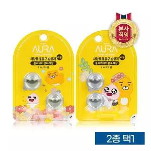 방향제 AURA 카카오 차량용 리필 2mL(2입) x 1개 2종 택1(홀리/ 플라워) 251424