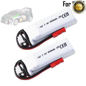 1-10 개 7.4V 800mAh Lipo 배터리 WLtoys K969 P929 원격 제어 자동차 부품 용 2s