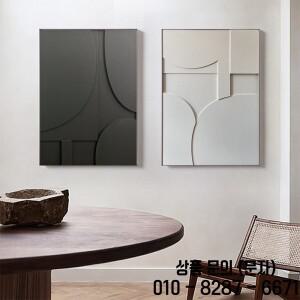 북유럽 3D 효과 기하학 캔버스 회화 벽 예술 추상 미니멀리스트 라인 아트 포스터 거실 홈 장식