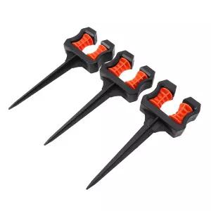 점적호스 관수자재 농업용  3Pcs 정원 호스 가이드 스파이크 10.24in ABS 물 파이프 위치 지정 홀더 야외