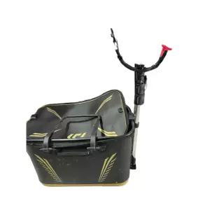 겟바위 낚시 밑밥통 버킷 거치대 접이식 리프팅 미끼통 랙 내추럴 컬러