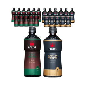 할리스 디카페인 아메리카노 450ml, 6입, 2개+블랙아리아 아메리카노 550ml, 6입, 2개 (총 24개)