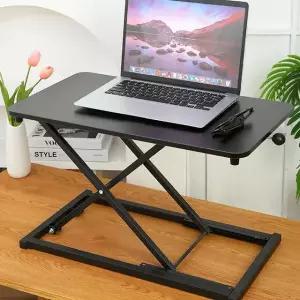 높이조절 스탠딩 책상 서서일하는 서서책읽는 모션 수동 높낮이 조절 노트북 모니터 거치대 테이블
