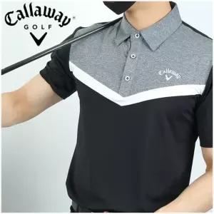 캘러웨이 브이배색컷카라 반팔 티셔츠 - 봄 여름 신상(남성)(골프)