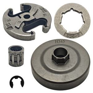 Husqvarna 340 345 346XP 350 351 353 365 445 450E 전기톱용 .325-7T 클러치 드럼 스프로킷 림 니들 베어