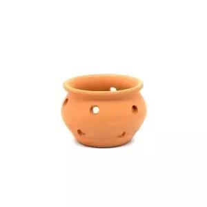 황토빛 공중걸이식물용 타공 토분 단지형 11x8cm 황토빛 공중걸이식물용