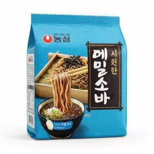 농심 메밀소바127g 5개 봉지라면