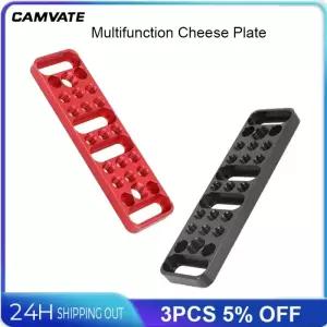 CAMVATE 다기능 치즈 플레이트 마운트 75mm 베사 삼각대 케 리그 확장 액세서리 1/4 인치 3 8 연결