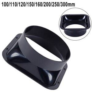 100 300MM ABS 플랜지 덕트 호스 커넥터 가정용 후드 인공 파이프 공기 환기 어댑터 배기구 연결