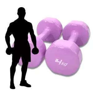 모든a 레인보우 컬러코팅아령 8kg세트 4kg x 2 미용아령