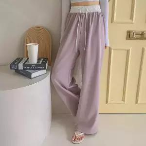 [올리비에스클로젯] 허리 배색 바스락 밴딩 팬츠_O2604PT041B