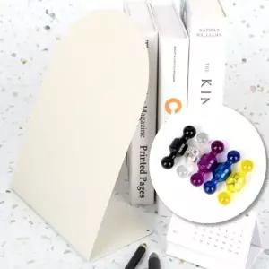 화이트 20x28 미니 책상 철제 게시판 철제보드 철제판 자석 보드판 메모판