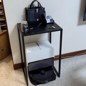 로봇 청소기 탁자 거실 35x25x50 테이블 북유럽 책상 데스크 침실 블랙 코너 1 협탁 사이드