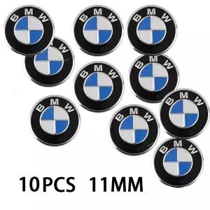 자동차휠캡 11mm/자동차 키 엠블럼 스티커 자동차 도어 키홀 로고 데칼 BMW 호환 퍼포먼스 키스 F30 F10 E9