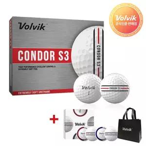 볼빅 2026 콘도르 S3 우레탄 3피스 골프공 [12구+4구]