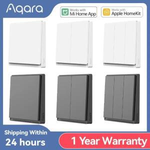 아카라 스마트 벽 스위치 E1 지그비 3.0 무선 홈 조명 버튼 (중성선 필요 없음) 샤오미 미 허브 앱 지원