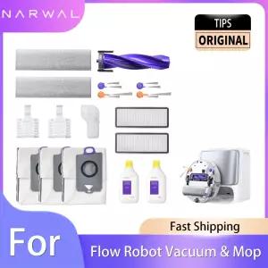 나르왈 플로우 오리지널 액세서리 사이드 브러시 HEPA 필터 물걸레 패드 로봇 청소기 및 교체품