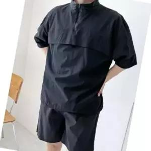 남자 아노락 반팔 반바지세트 이너웨어 여름 쿨론티