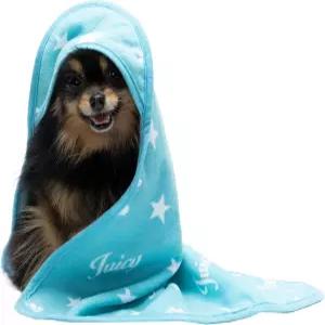 쥬시 쿠튀르 후드 타월 극세사 개와 고양이 건조 스냅 클로저 흡수성 퀵 드라이 머신 세탁 가능 터쿼이즈