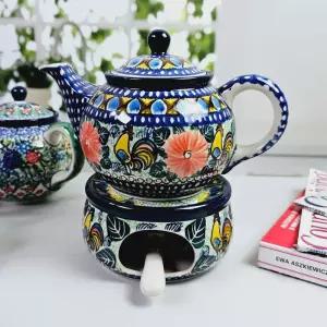 폴란드그릇 티포트세트 우니캇라인 주전자 다도세트 그릇
