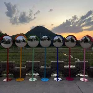 포토존 거울 인테리어 스탠드 볼록 매장 업소용