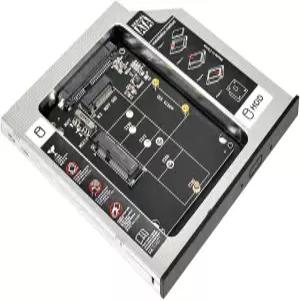 NFHK MSATA NGFF B/M-Key SSD 9.5mm 범용 노트북 CD/DVD-ROM 옵티컬 베이용 슬림라인 SATA 13핀 캐디