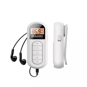 휴대용 fm 충전식 포켓 블랙 라디오 초소형 개인 블랙 화이트 플레이어 효 디지털 번호