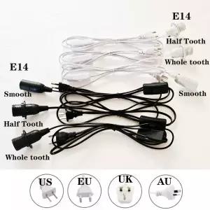 전등소켓 E14 램프 홀더 18m EUUSAUUK 콘센트 베이스 소켓 LED 라이트 헤드 303 스위치 연장 케이블