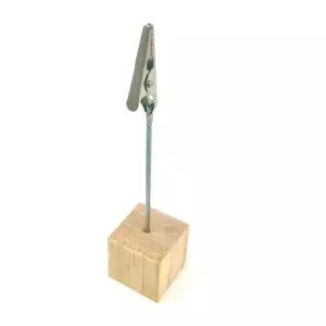 종이 메모집게 홀더 스탠드 클립 사진꽂이 우드