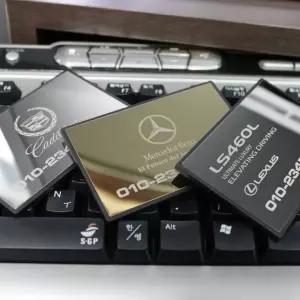 럭셔리 메탈 주차번호판/연락처 안내 알림판 전화번호