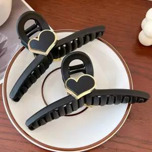 헤어집게 올림머리 고정핀 헤어핀 빅클립 머리핀 하트디자인 강력고정 1개