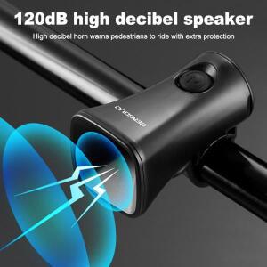USB 충전식 자전거 전기  120  데시벨 부품 범용 호환 산악 도로 벨 알람 사이클링 안전