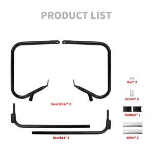 할리 투어링 로드킹 스트리트 글라이드 FLTRU 1997-2008용 호환 모터사이클 리어 크래시 바 새들백 브래킷