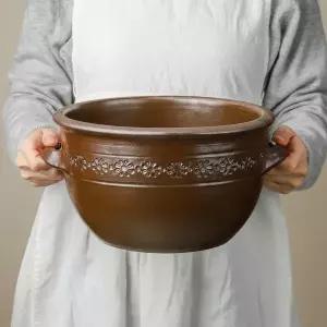 전통 영암옹기 떡시루 중형 찜기 가정용 떡찌는 도구 옹기시루