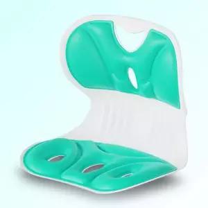 등받이 쿠션 의자 기능성 접이식 사무실 자세 보조 의자 학생 허리 바른자세 휴대용 차량용 사무용 컴퓨터