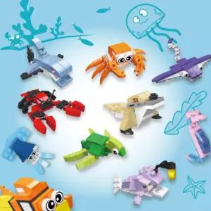 유아 나노블럭 랍스터 미니 디폼 블록 장난감 10종 한세트 퍼즐 장난감 조립 어린이날 유아 아동 선물 만들